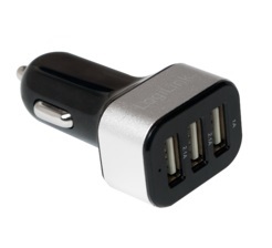 LogiLink PA0082 5,2A 3 portos USB autós töltő