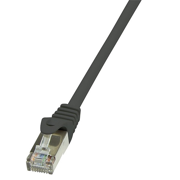 Logilink CP1083S Patch kábel Econline, Cat.5e, F/UTP, fekete, 7,5 m