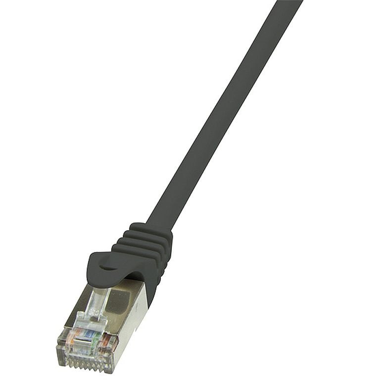 Logilink CP1083S Patch kábel Econline, Cat.5e, F/UTP, fekete, 7,5 m