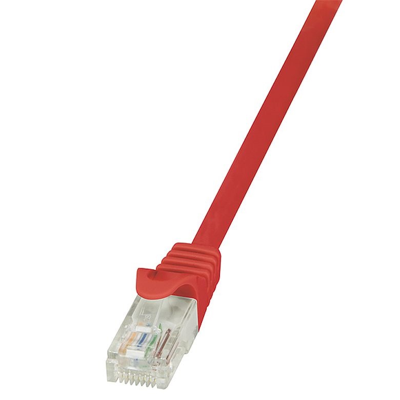 Logilink CP1094U Patch kábel Econline, Cat.5e, U/UTP, piros, 10 m