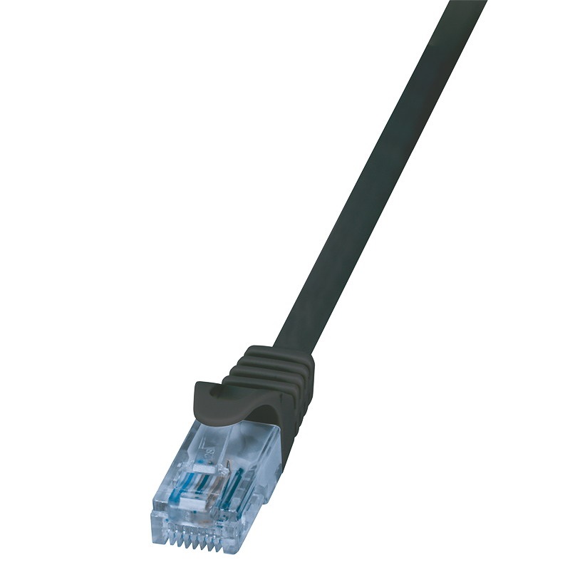 Logilink CP3013U Patch kábel Econline, Cat.6A, U/UTP, fekete, 0,25 m
