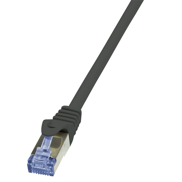Logilink CQ3043S Patch kábel PrimeLine, Cat.6A, S/FTP, fekete, 1,5 m