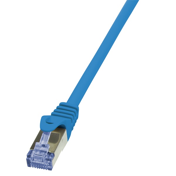 Logilink CQ3016S Patch kábel PrimeLine, Cat.6A, S/FTP, kék, 0,25 m
