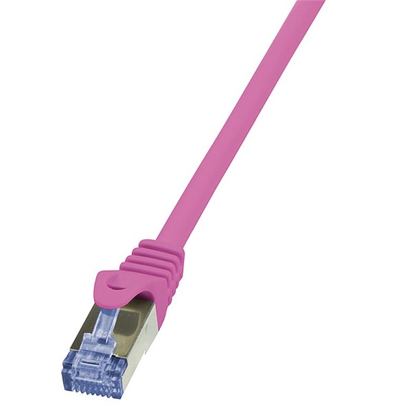Logilink CQ3059S Patch kábel PrimeLine, Cat.6A, S/FTP, rózsaszín, 2 m