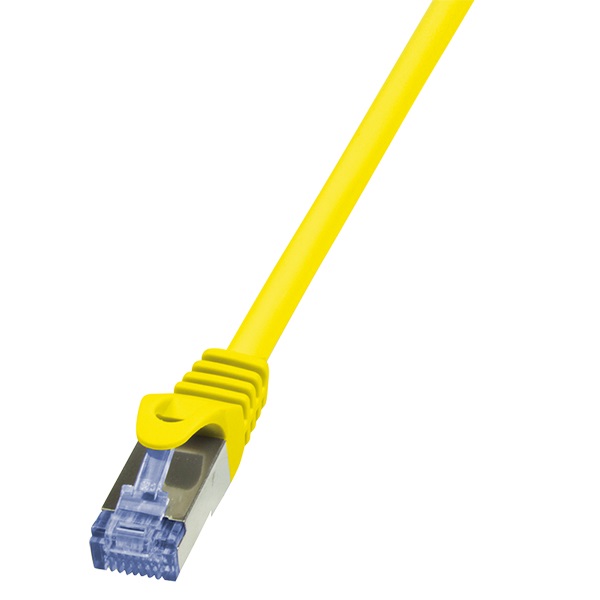 Logilink CQ3017S Patch kábel PrimeLine, Cat.6A, S/FTP, sárga, 0,25 m