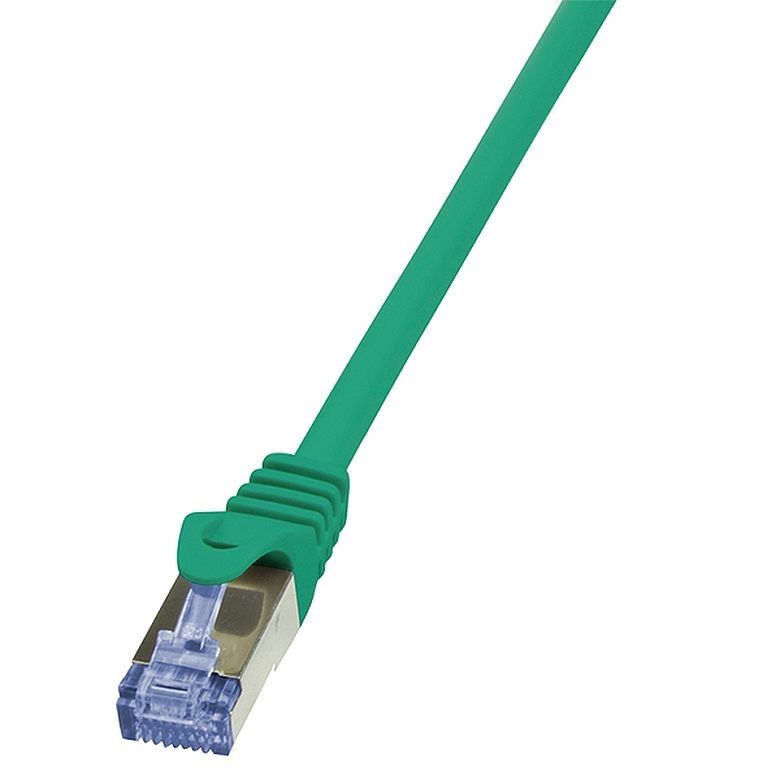 Logilink CQ3015S Patch kábel PrimeLine, Cat.6A, S/FTP, zöld, 0,25 m