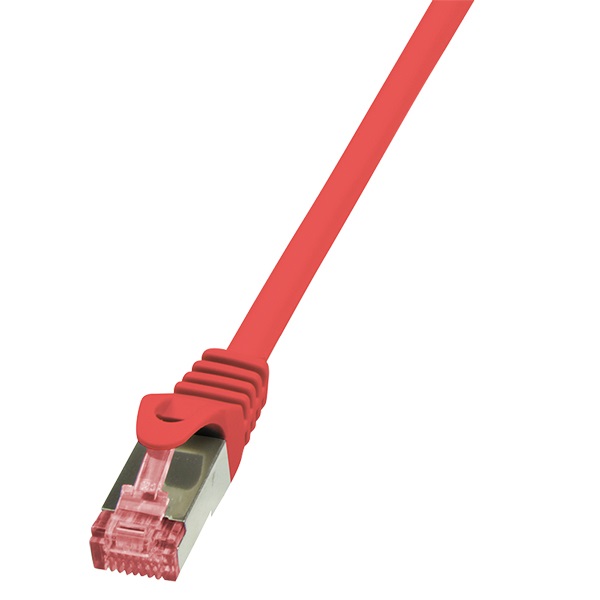 Logilink CQ2034S Patch kábel PrimeLine, Cat.6, S/FTP, piros, 1 m