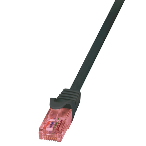 Logilink CQ2053U Patch kábel PrimeLine, Cat.6, U/UTP, fekete, 2 m
