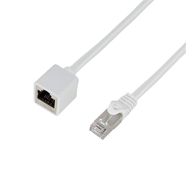 Logilink CQX091S Patch kábelhosszabbító prémium, Cat.6A, S/FTP, fehér, 10 m