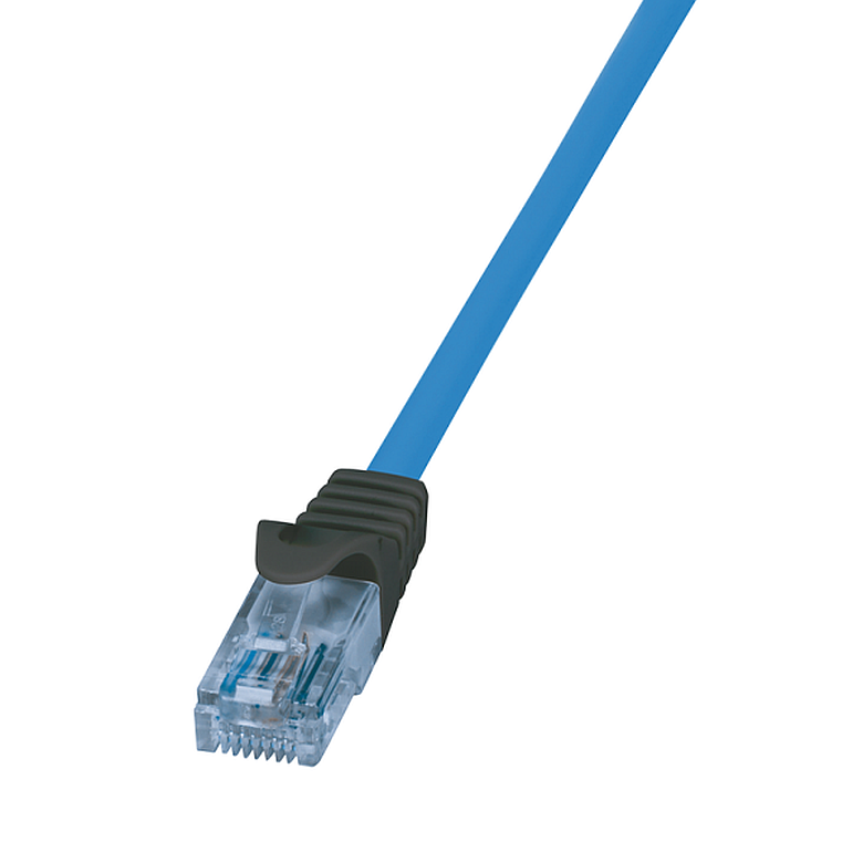 Logilink CPP025 Prémium patch kábel, Cat.6A, U/UTP, 10G/PoE/HDBT, kék, 25 m