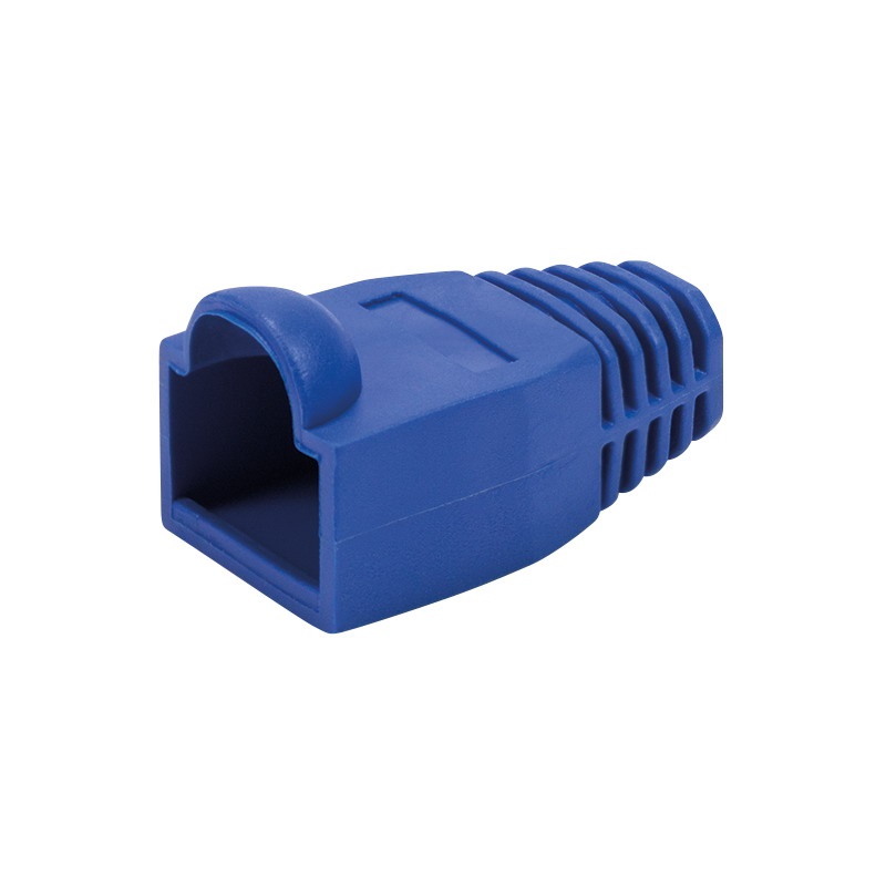 Logilink MP0066 RJ45 feszültségmentesítő védőburkolat, 6,5 mm, kék, 50 db