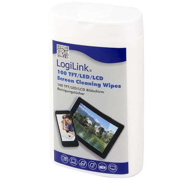 Logilink RP0010 TFT, LCD és plazma képernyő tisztító kendők
