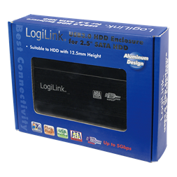 LogiLink UA0106 Szuper sebességű USB 3.0-ás alumínum HDD ház 2.5”-os SATA HDD-hez