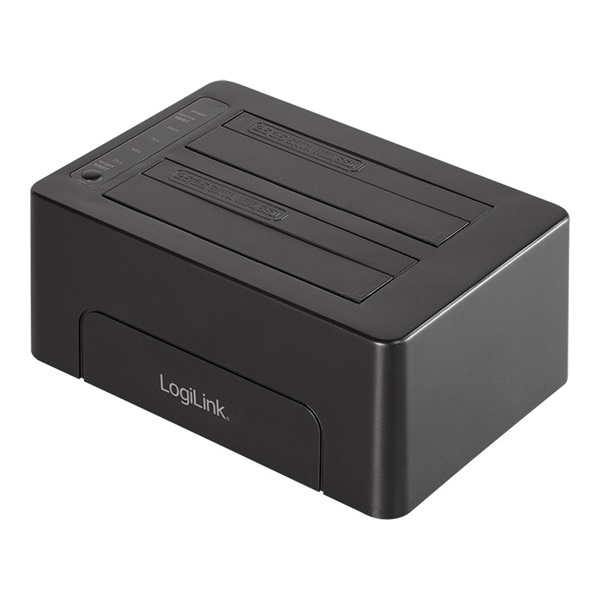 Logilink QP0028 USB 3.1 Gen 2 Quickport, 2-rekeszes, 2,5/3,5" SATA HDD/SSD-hez
