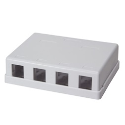 Logilink NK4034 Üres doboz 4 Keystone modulhoz, felületre szerelhető, fehér