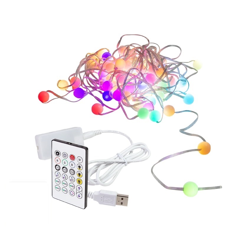 Logilink SH0131 Wi-Fi intelligens RGB fényfüzér távirányítóval, Tuya kompatibilis, 3 m
