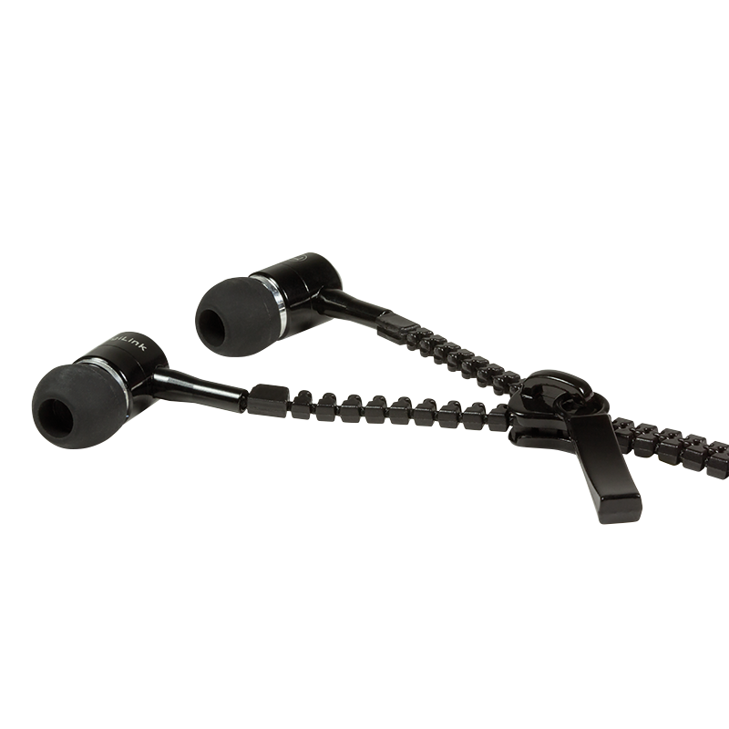 Logilink HS0021 "Zippzár" Sztereo mikrofonos fülhallgató, távirányítóval, fekete