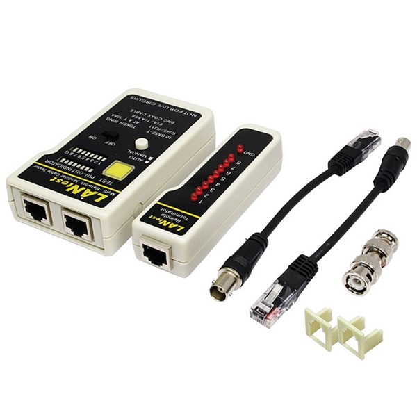 Logilink WZ0015 hálózati kábel tesztelő készlet, fehér-fekete