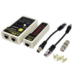 Logilink WZ0015 hálózati kábel tesztelő készlet, fehér-fekete