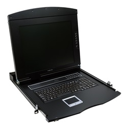 Logilink LC702US 19" LCD KVM-konzol 17" TFT panellel és billentyűzettel (USA)