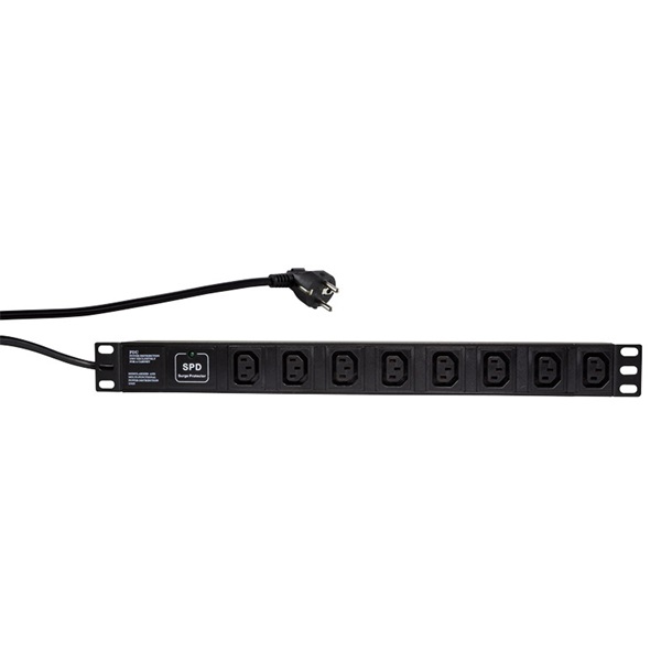 Logilink PDU8A01 19 "PDU 8 x IEC320 C13 foglalat, túlfeszültség-védelemmel