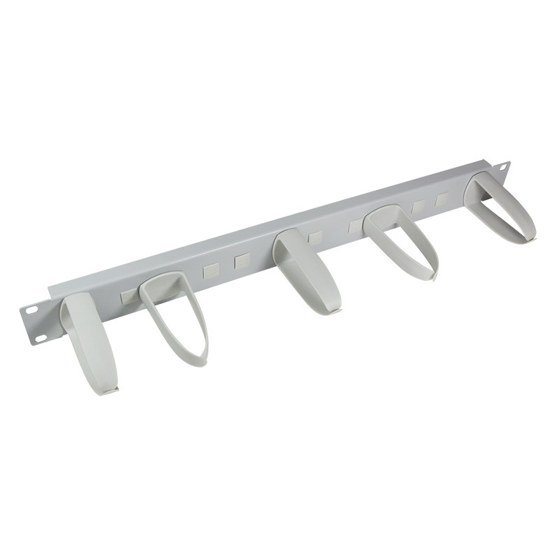 Logilink OR105G 19" kábelmenedzser 1U, forgó kampókkal, szürke