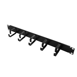 Logilink OR101B 19" kábelrendező 1U, acél konzolokkal, fekete
