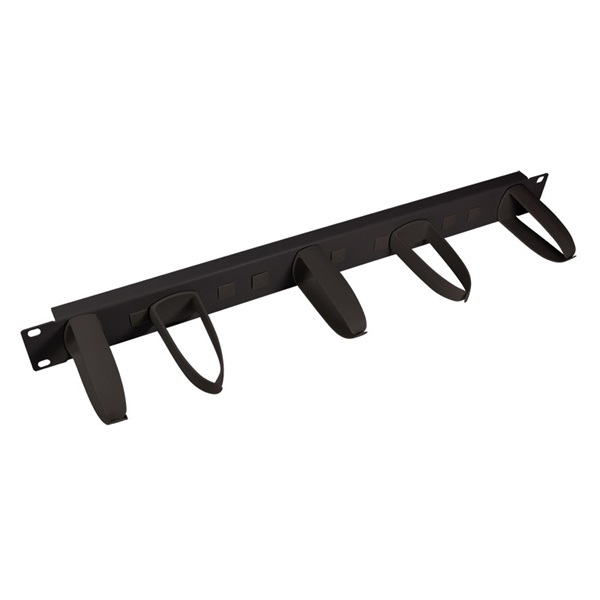 Logilink OR105B 19" kábelrendező 1U, forgó kampókkal, fekete