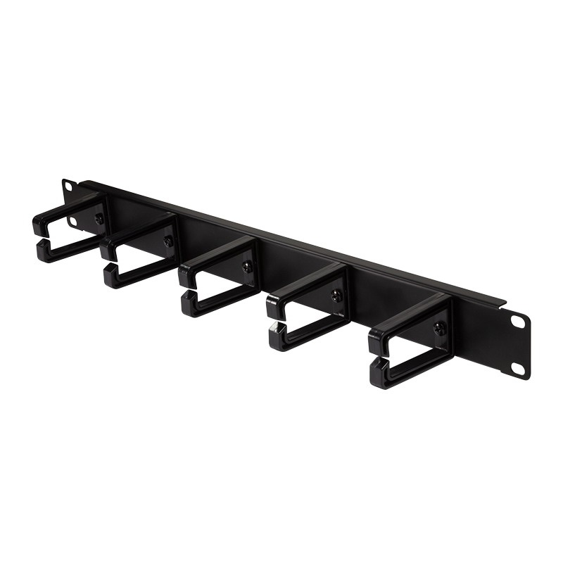 Logilink OR104B 19" kábelrendező 1U, műanyag konzolokkal, fekete