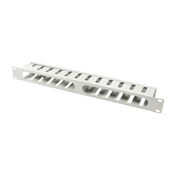 Logilink ORCC01G 19"-os kábelcsatorna/rendező, fedett, 1U, szürke