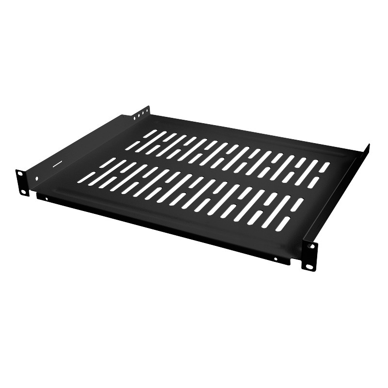 Logilink SF1C45B 19"-os konzolos polc, elülső csavaros rögzítés, fekete