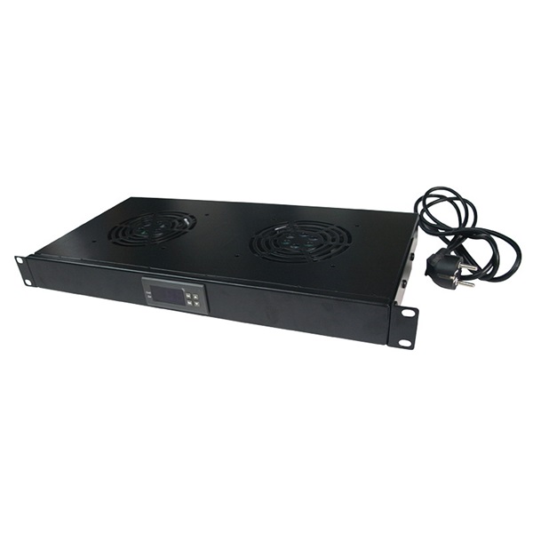 Logilink FAU02FB 19" ventilátor egység 2 ventilátorral, fekete