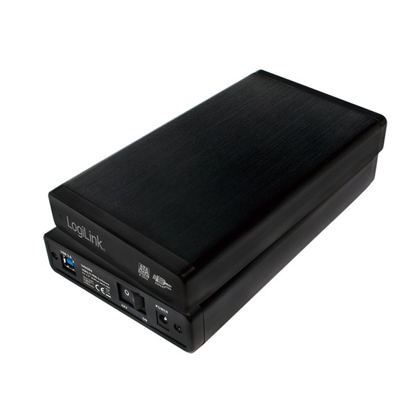 Logilink UA0284 3,5" külső ház USB 3.0/SATA, fekete, ALU