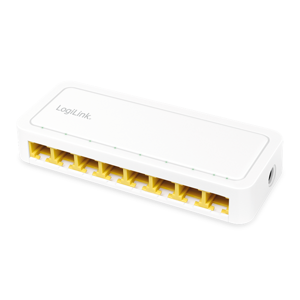 Logilink NS0115 8 portos Gigabit asztali hálózati kapcsoló, fehér