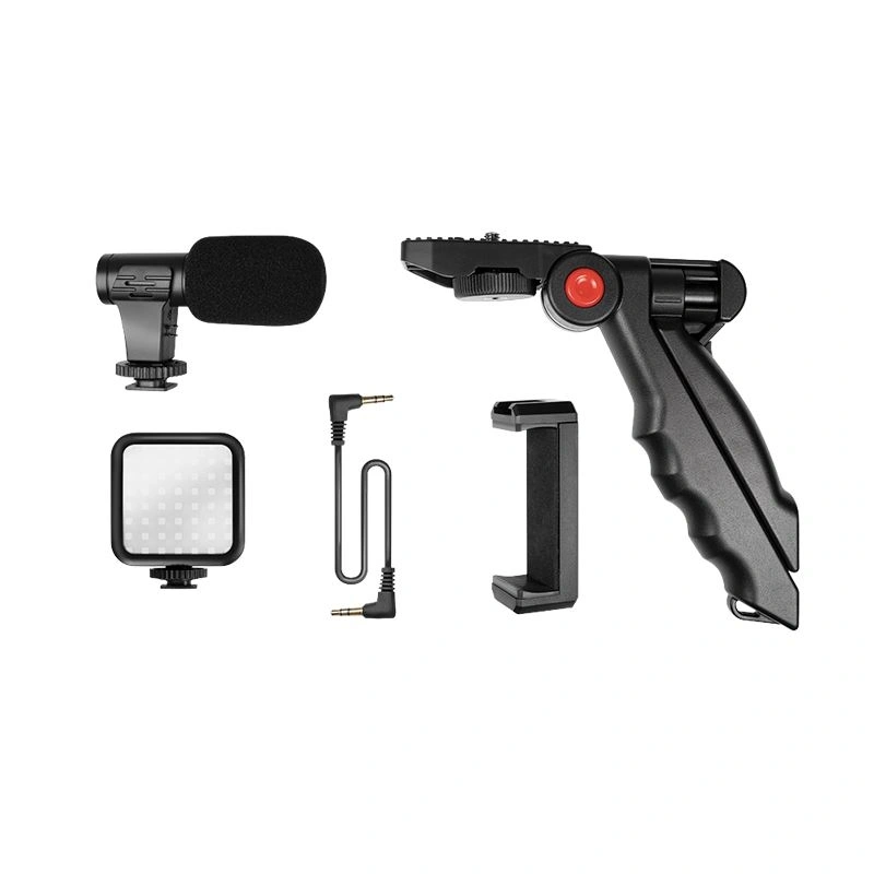 Logilink AA0157 Vlogger Kit LED fénnyel, mikrofonnal + állvánnyal, 4,7-7"-os okostelefonokhoz