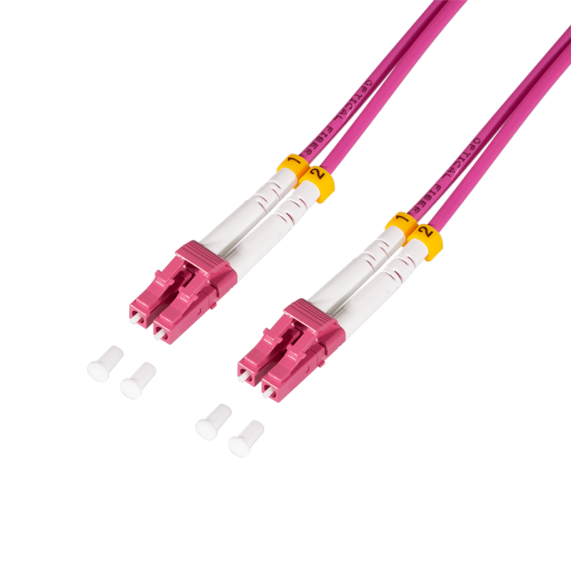 Logilink FC4LC07 Acél páncélozott szálas patch kábel OM4, Duplex LC/UPC - LC/UPC, 7,5 m