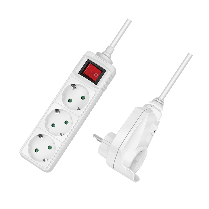Logilink LPS273 Aljzat 4-es + kapcsoló, 3x CEE 7/3 + 1 átmenő csatlakozó, 2 m