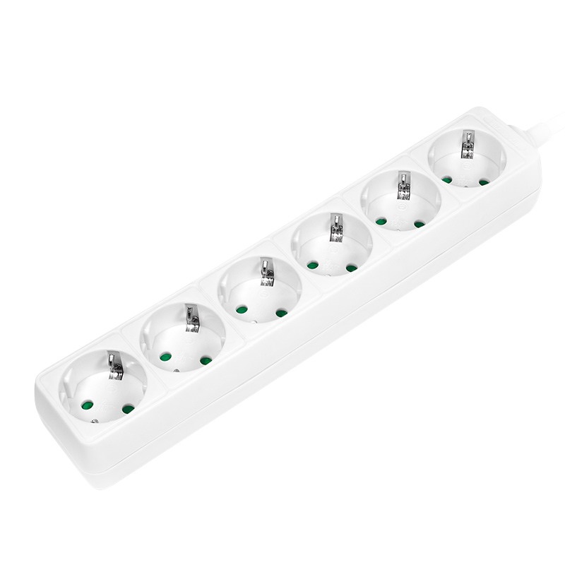Logilink LPS238 Aljzat 6-os, 6x CEE 7/3, 1,5 m, fehér