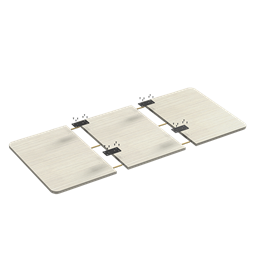 Logilink EO0040 Asztallap, 3 részből álló, 1200x600mm, természetes fa