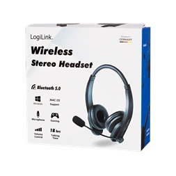 Logilink BT0060 Bluetooth sztereó headset, mikrofon