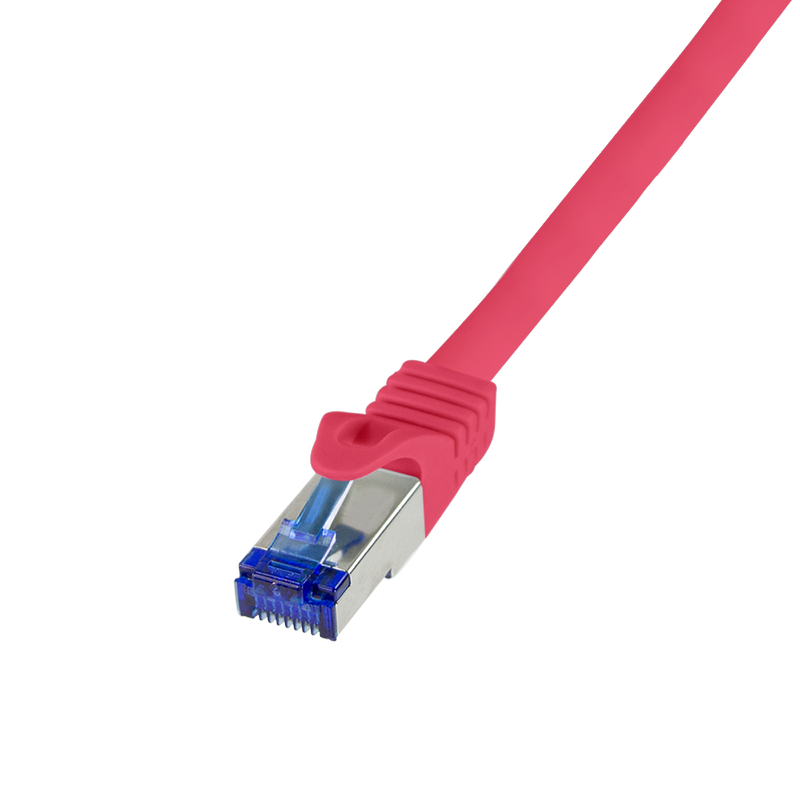 Logilink C6A014S Patch kábel Ultraflex, Cat.6A, S/FTP, piros, 0,25 m