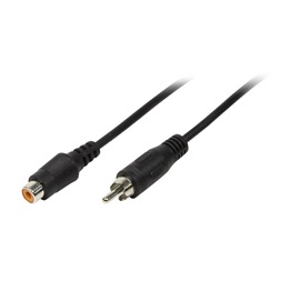 Logilink CA1033 10m RCA apa - RCA apa fekete audió kábel
