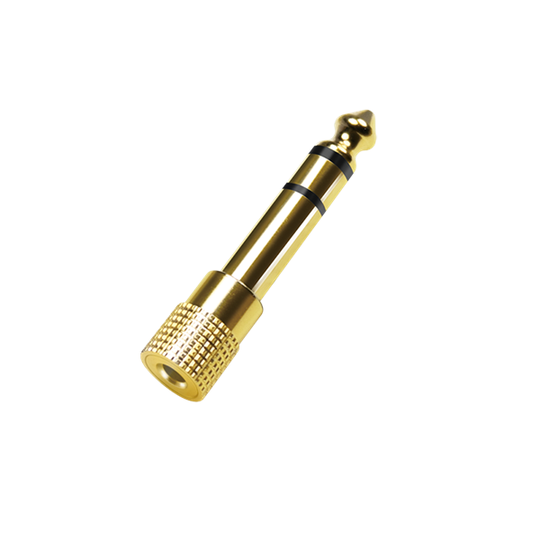 Logilink CA1213 Audio adapter, 6,35 mm-es 3 tűs/M 3,5 mm-es 3 tűs/F, cink