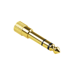 Logilink CA1213 Audio adapter, 6,35 mm-es 3 tűs/M 3,5 mm-es 3 tűs/F, cink