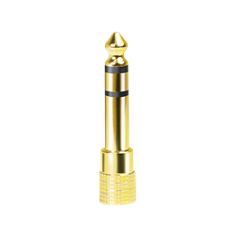 Logilink CA1213 Audio adapter, 6,35 mm-es 3 tűs/M 3,5 mm-es 3 tűs/F, cink
