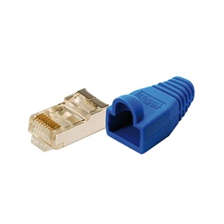Logilink MP0014 CAT-5 Moduláris csatlakozó, árnyékolt, törésgátlóval 100db, kék
