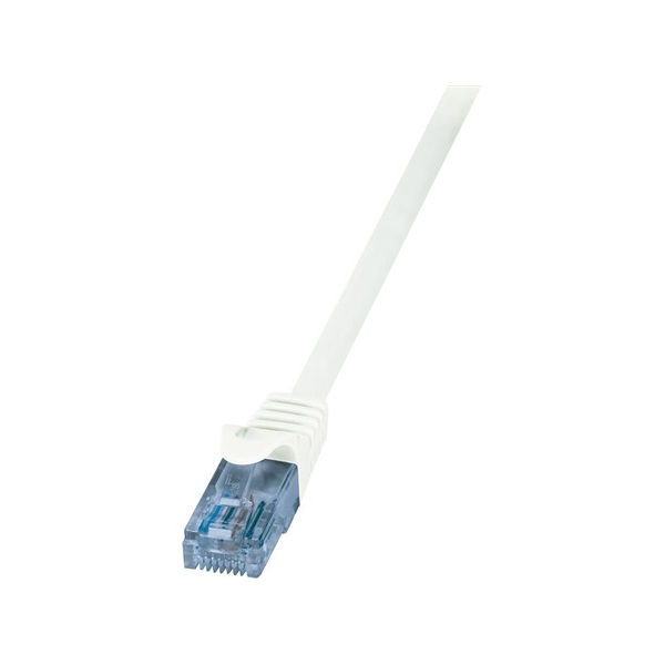 Logilink CP3031U Patch kábel Econline, Cat.6A, U/UTP, fehér, 1 m