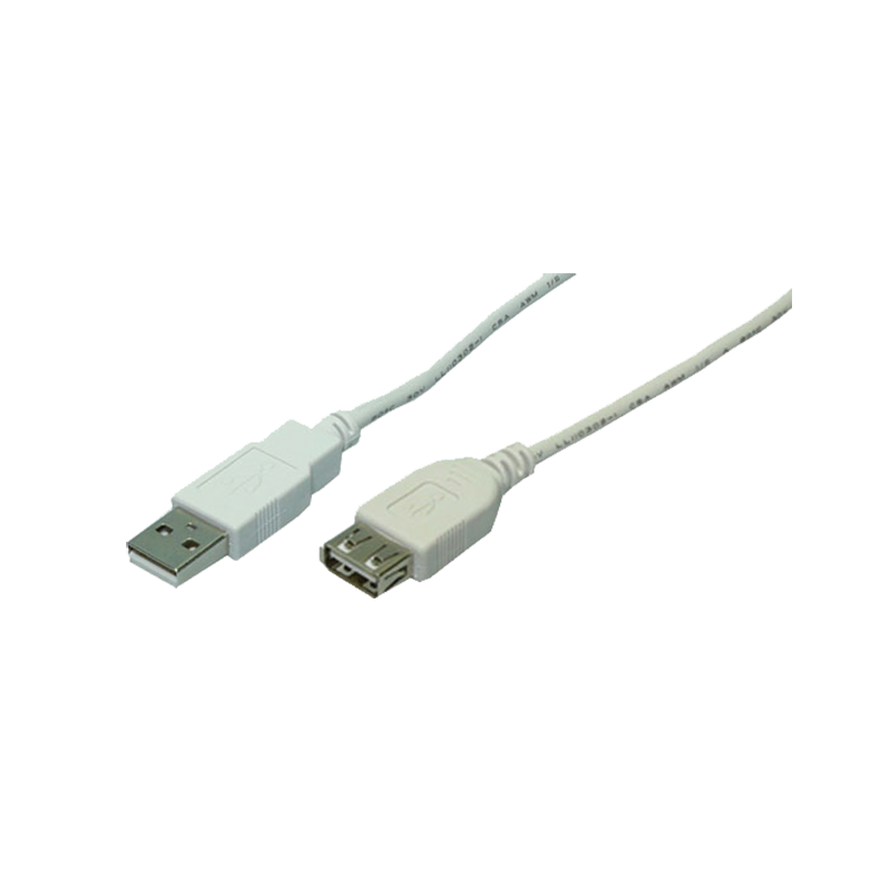 Logilink CU0012 USB Kábel, USB 2.0, apa/anya, szürke, 5m