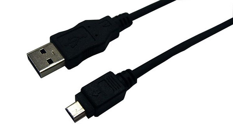 Logilink CU0015 USB 2.0 kábel, USB-A/M - Mini-USB/M, fekete, 3 m
