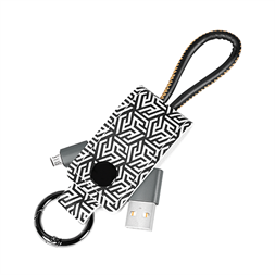 Logilink CU0165 USB 2.0 kábel, USB-A/M - Micro-USB/M, kulcstartóval, 0,22 m